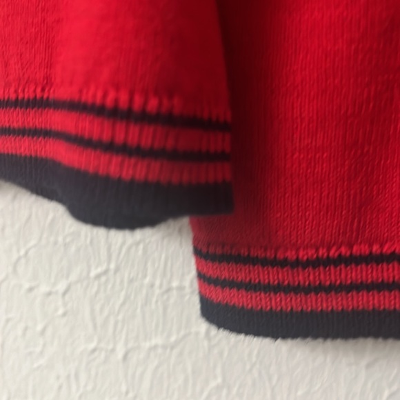 Tommy Hilfiger red heart sweater Sz L - Picture 7 of 8